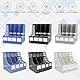 Elezeal Kunststoff A4 Zeitschriftensammler, 4 Abschnitte Stabiler Datei Organizer Desktop, A4 Vertikaler Organizer Rack Ordner Rack Datenteiler Dokument Bücherregal Aktensortierer Büro Schule Zuhause