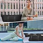 Large Yoga Mat Bag with Shoes Compartment and Wet Pocket Ladies Pilates Gym Tote Bag with Yoga Mat Holder Strap for Women Men Workout Carrier Stuff Accessories - Image 5