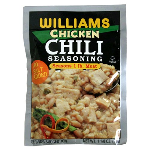 Williams White Chile Seasoning Mix, 1.125-Ounce Packets (Pack of 24)