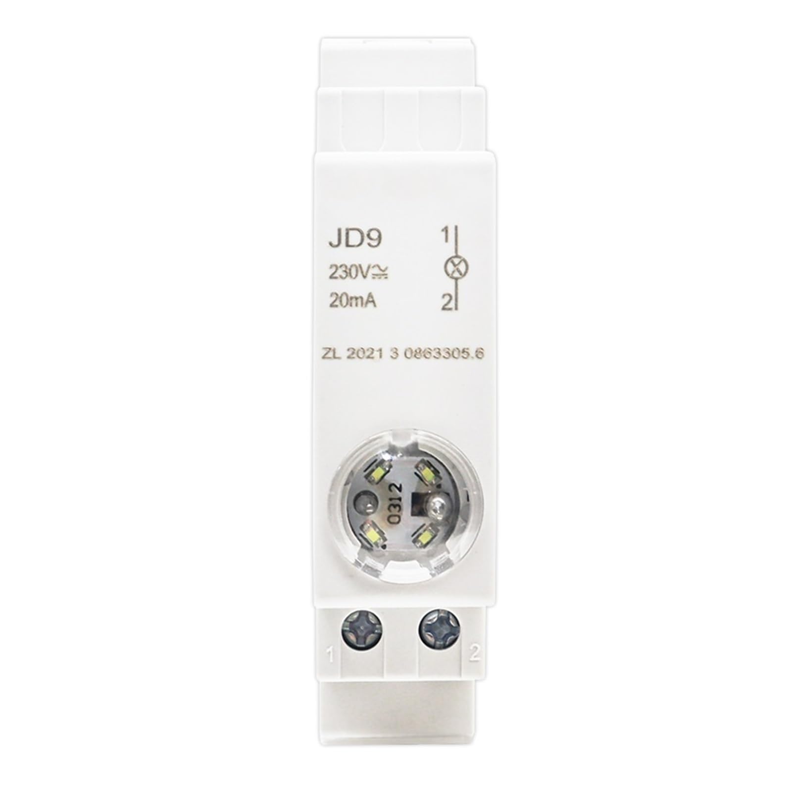 Din Rail Mount LED Signal Lamp Series AC/DC 24V 220V Indicating Indication Pilot Lights JD9