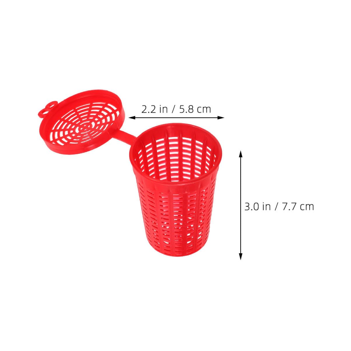 DECHOUS 15Pcs Fishing Bait Cage Feeder Durable Fishing Lure Holder for Shrimp and Fish Portable and for Outdoor Fishing Activities
