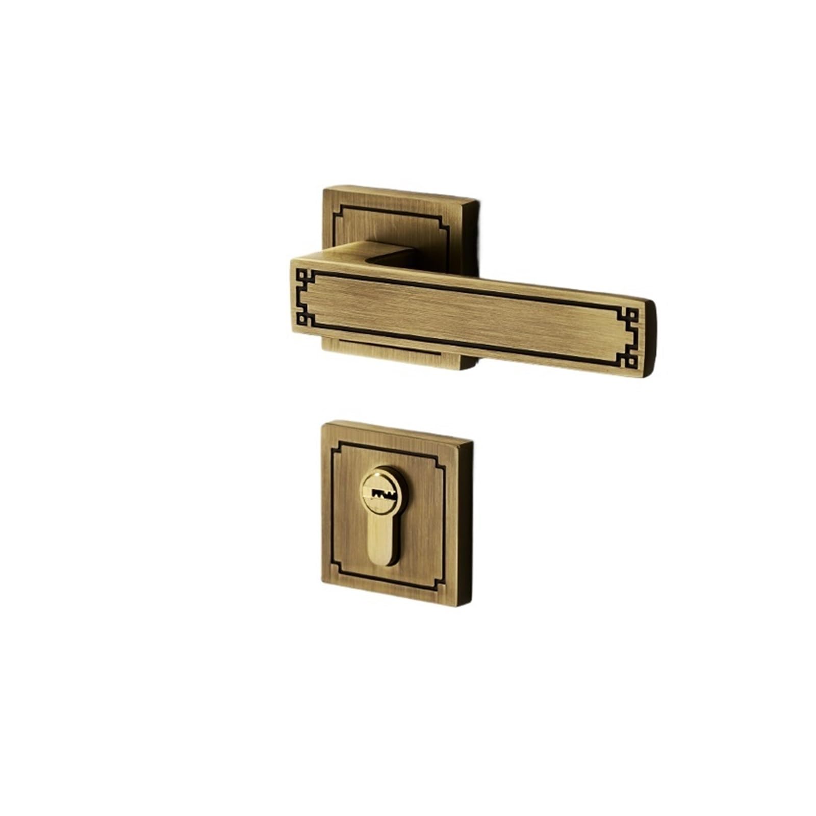 Serrure de porte fendue en laiton avec clé haute précision 948