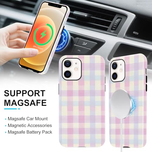 Coque vichy iPhone 12 Pro protection rigide et souple pastel MagSafe - 5