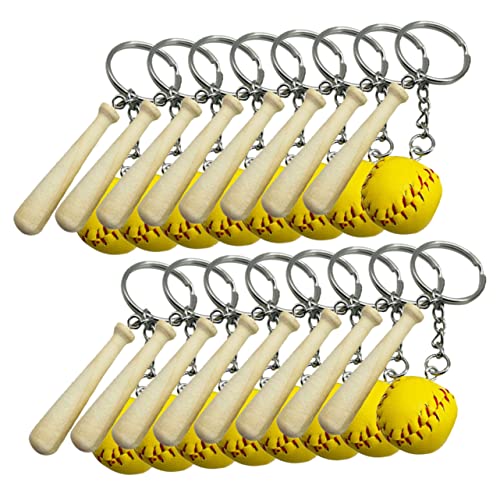 Porte-clés Baseball par 16 : cadeaux parfaits pour anniversaire et fêtes de club sportif