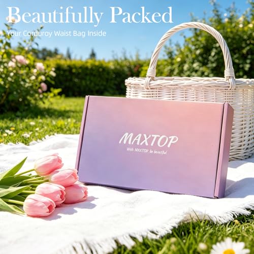 Image of MAXTOP White Corduroy Crossbody Bags for Women, Women's Crossbody Vintage Boho Sling Bag Fanny Pack with Gold Zipper Adjustable Shoulder bags Lightweight Travel Waist Bag for Daily Vacation