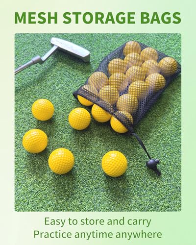 HHLZM 24 Pack Yellow Foam Balls