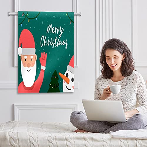 Drapeau de jardin Père Noël 30x45 cm double face décor extérieur