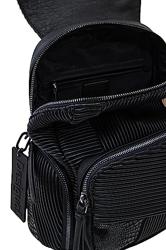 Desigual Women's Accessories PU Backpack Medium, Black, One Size3