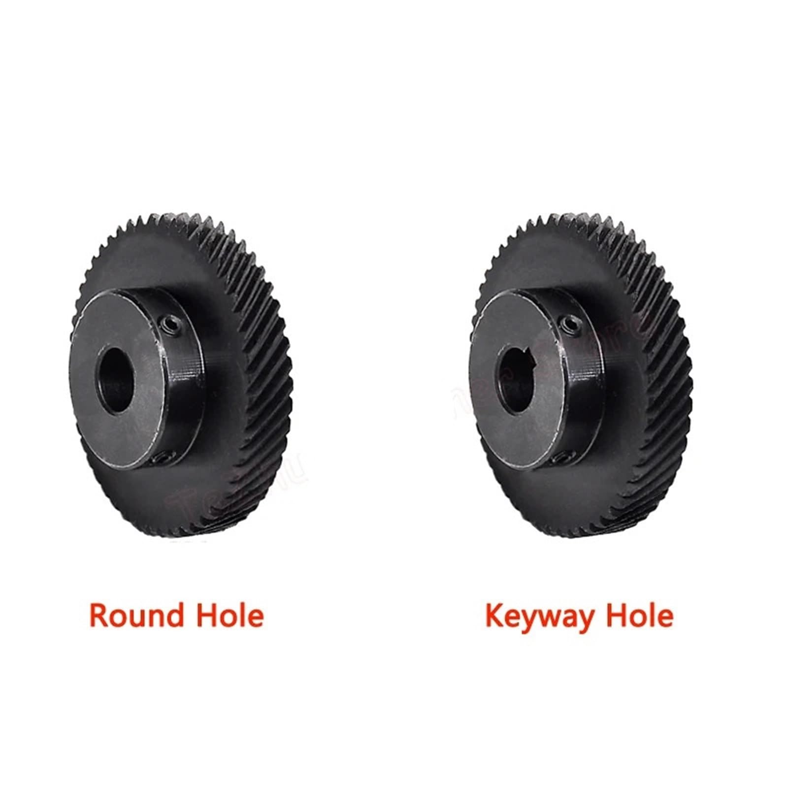 1 engrenage conique hélicoïdal Mod 60 dents 45 degrés - rotation à gauche et à droite, acier 45#, tailles d'alésage 10-25 mm (16 mm (keyway 5 mm) 1 M 60T-Left)
