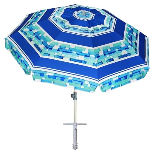 Best durable beach umbrella AMMSUN 7ft Adjustable Beach Umbrella