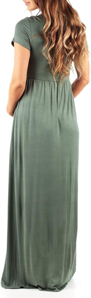 Women's Maternity Short Sleeve Dress - Made in USA at  Women’s Clothing store