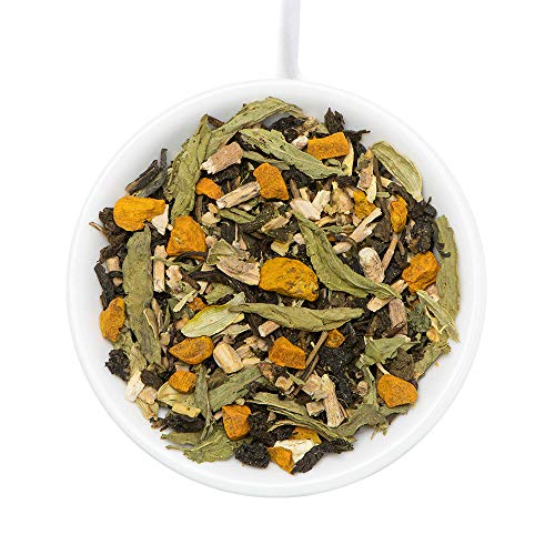 Vahdam, Himalayan Green Tea Loose Leaf (100 Cups) |100% Natural Tea | Green Tea Leaves, Turmeric, Shatavari, Cardamom, Ashwagandha, Stevia | Brew As Hot Tea Or Iced Tea |3.53Oz (Set Of 2) #TOP2