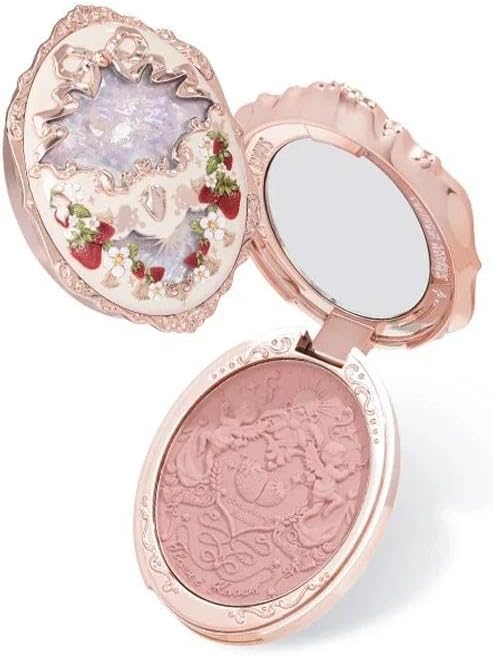 Flower Knows Strawberry Rococo Series Embossed Blush Natural Waterproof Anti-sweat Brightening Skin Tone Contouring Cheek Tint (C05)