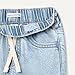 Amazon Essentials Baby Girls' Baby Girls and Toddlers' Soft Stretch Relaxed-Fit Wide Leg Jeans, Classic Light Wash, 18 Months