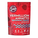 Suncore Foods – Vermillion Annatto Supercolor Powder, 5oz – Annatto Food Coloring Powder, Plant...