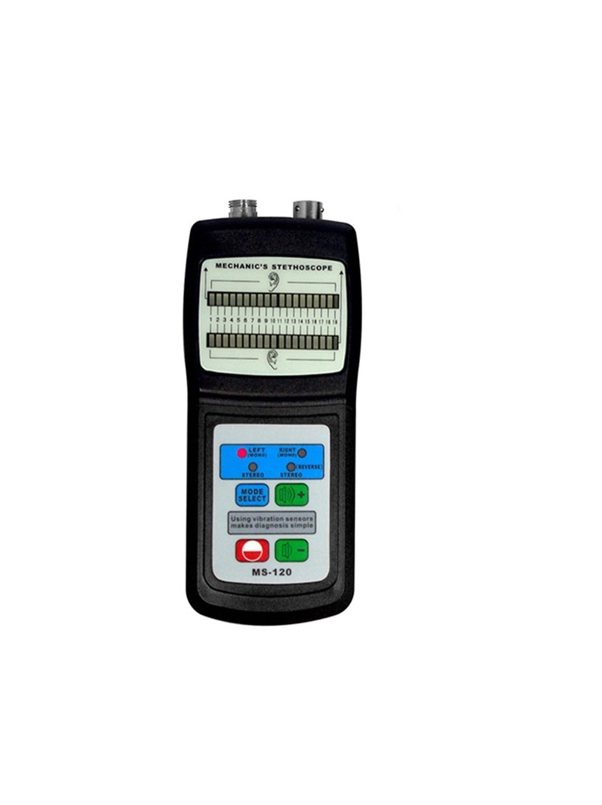 Gqnblvhzupdm One Color Vibration Tester Ms-120 Mechanical Failure Vibration Stethoscope Engine Tester Noise Meter Frequency Ran 10~10K Hz Ms120