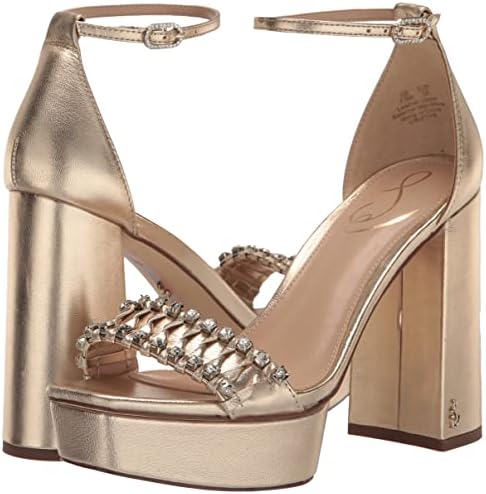 Sam Edelman Women's Ninette Platform, Gold Leaf, 7.5 | Image 6