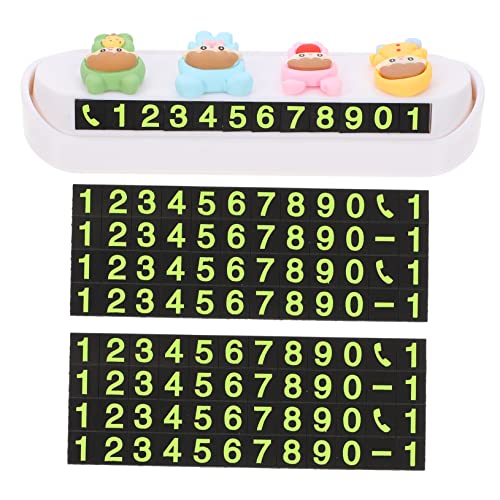 SHERCHPRY 4 Unidades De Placa De Identificação De Estacionamento Etiquetas De Estacionamento Suporte