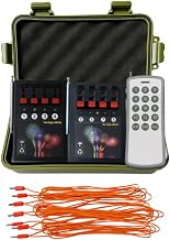 zenda club Fireworks Remote Trigger System - 8 Channel Pyrotechnic Kit with Wireless Remote Control - Heavy Duty Storage Box
