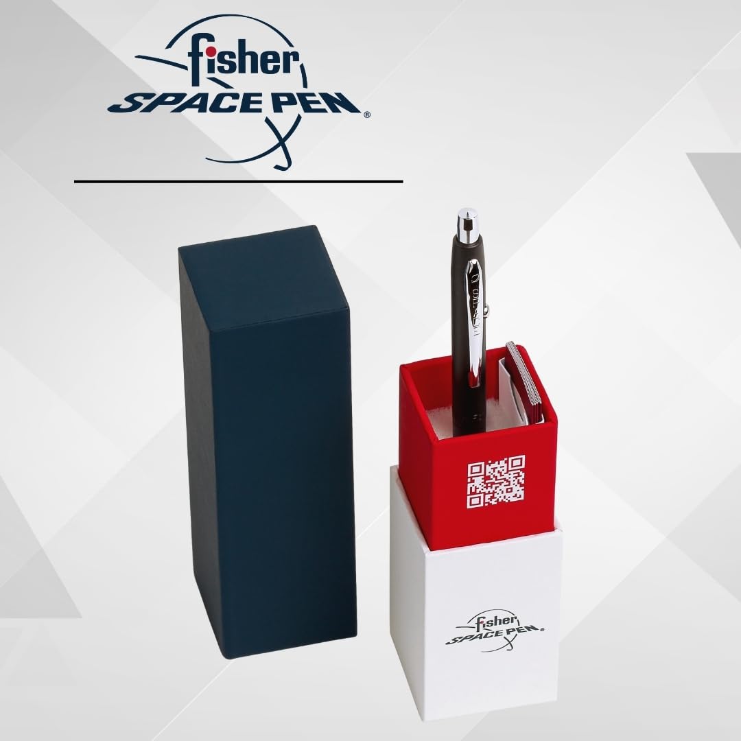 Fisher Space Pen Shuttle CH4BC Kugelschreiber (Dezenter Matt-Schwarz-Look – schreibt zuverlässig auch bei Kälte, Nässe und unterwegs) Matt Schwarz