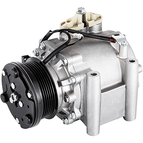 SucceBuy CO 102541AC (C2S005982) Universal Air Conditioner Ac compressor and Clutch for Jaguar S-Type X-Type Lincoln LS V6 A/C Compressor Assembly 77586 78586