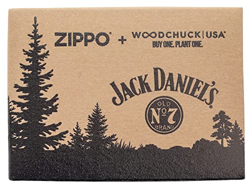 Zippo Jack Daniel's Woodchuck Brushed Chrome Pocket Lighter - Thumbnail 6