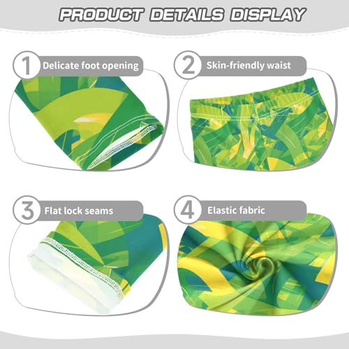 KLL Green Camouflage Texture Illustrations Toddler Girls' Cotton Leggings Stretch High Waisted Dance Pants Sports3