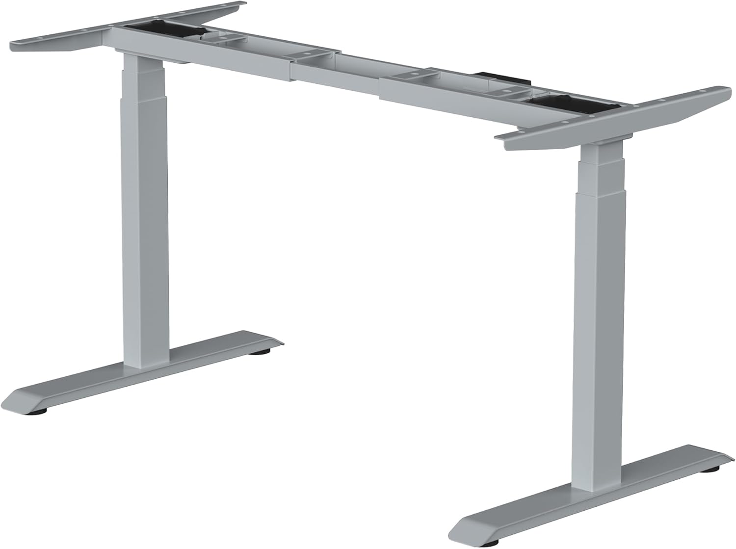 Fromann Dual Motor Electric Standing Desk Frame 3 Tier Legs Height Adjustable Handset with USB A+ C Ports Sit Stand up Desk Base for Home and Office (White)