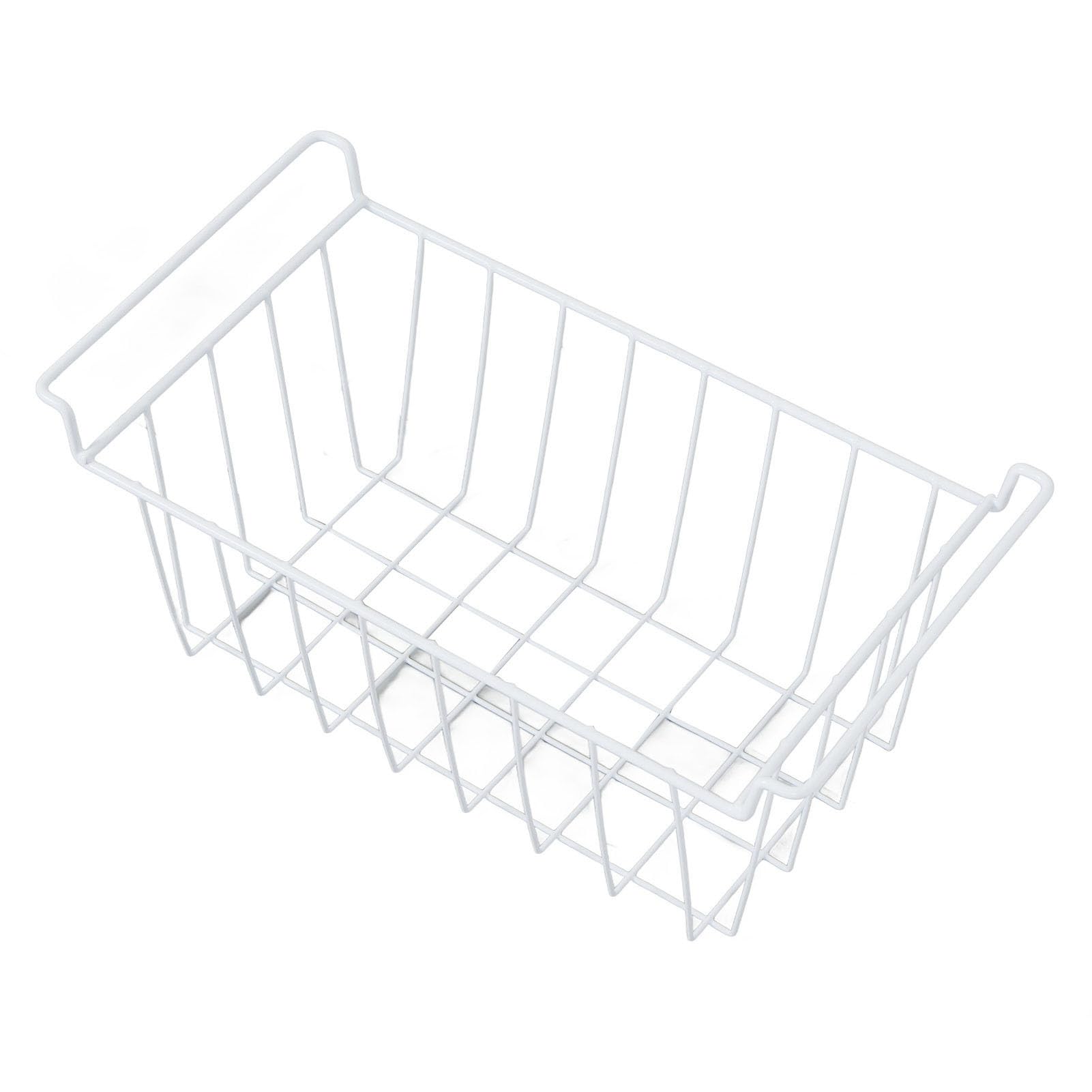 Fdit 2 Große, Rostfreie Gefrierschrank-Draht-Aufbewahrungskörbe für die Speisekammer und den Heimgebrauch Im Kühlschrank (L 39 cm x B 20 cm x H 20 cm)