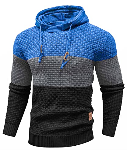 Zaitun Mens Hooded Sweatshirt – Slim Fit Knit Hoodie