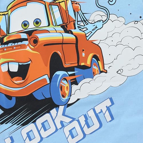 Image of Disney Cars Boys Short Sleeve T-Shirt and Shorts Set for Toddler Little to Big Kids