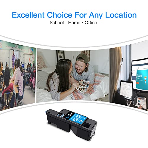 Lxtek Remanufactured Toner Cartridge Replacement For Xerox Workcentre 6027 6025, Phaser 6022 6020 (1 Black 106R02759, 1 Cyan 106R02756, 1 Magenta 106R02757, 1 Yellow 106R02758, 4 Pack) #TOP3