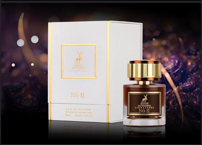 Signatures No. II Eau de Perfume Provided by Maison Alhamnbra 100 ml I Perfume Long Lastin Fragrance I Provided by Usama Perfumes I Al Hafiz Oud