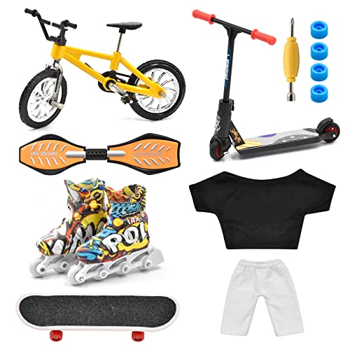 LALASTYLE Mini Finger Spielzeug Set Finger Skateboard Finger...