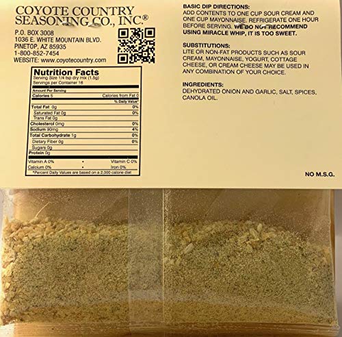 Coyote Country's Garlic Dip Mix (3 Pack) #TOP1