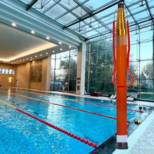 Canne de sauvetage pour sauveteur aquatique télescopique et lumineuse la nuit