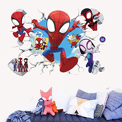 New Superhero Wall Stickers Movie Wall Decal Peel And Stick Decal For Bedroom Living Room Party Decor #TOP1