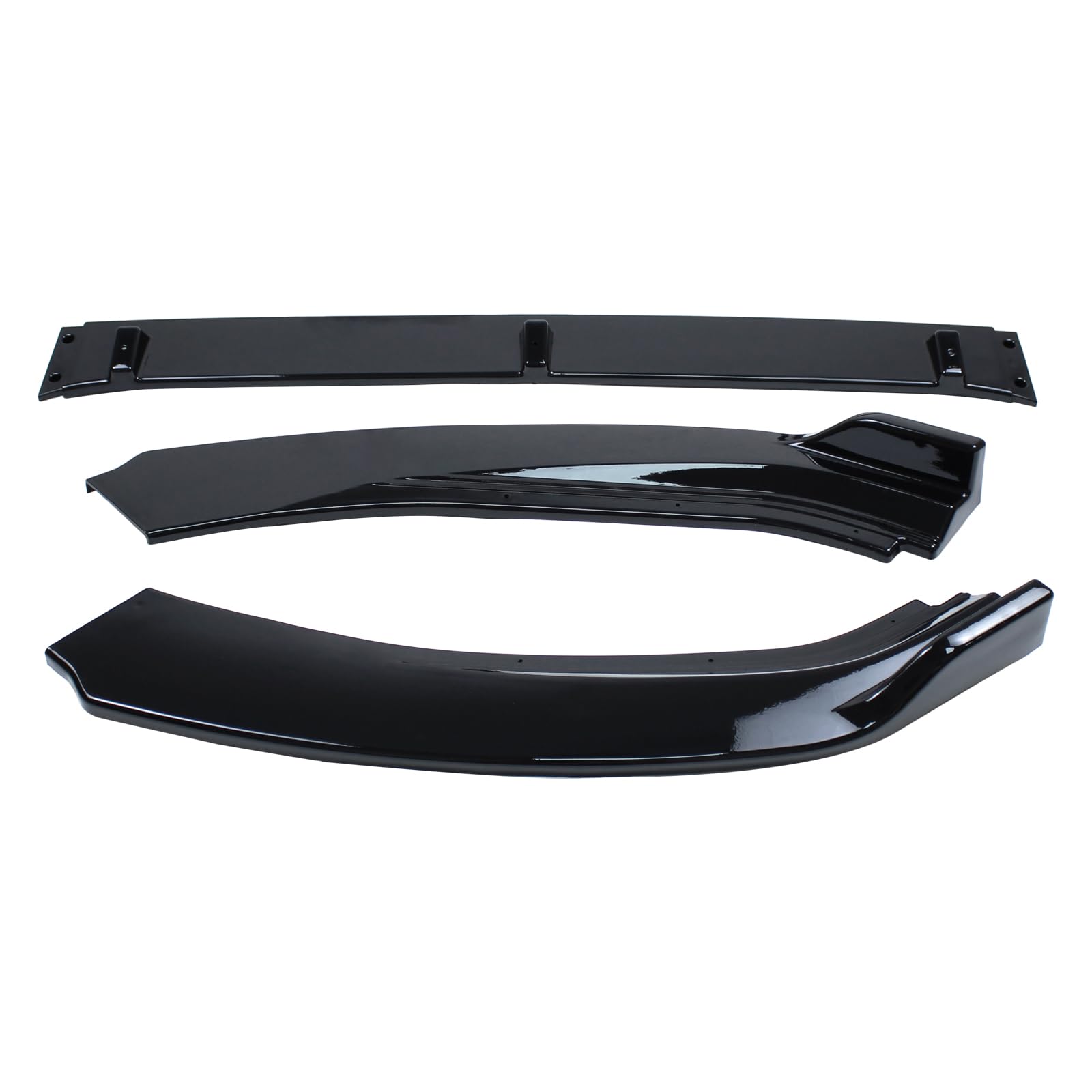 Frontspoilerlippe Front Spoiler Lippe Stoßfänger Frontlippe Spoilerlippe Frontspoiler Frontstoßstange Splitter Frontstoßstangenlippe Seitenlippensplitter schwarz für Golf 7 Variant Golf VII 2012-2019