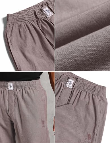Image of U.S. POLO ASSN. Men Comfort Fit Solid Cotton I658 Lounge Pants - Pack of 1