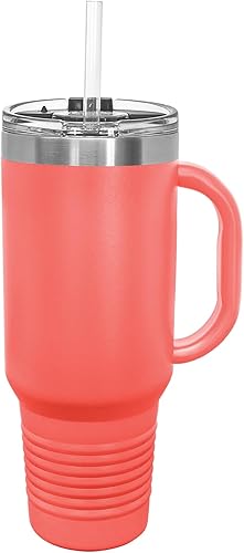 Vista 57 de LaserGram 15oz Vacuum Insulated Coffee Mug, Ankh, Personalized Engraving Included (Orange)