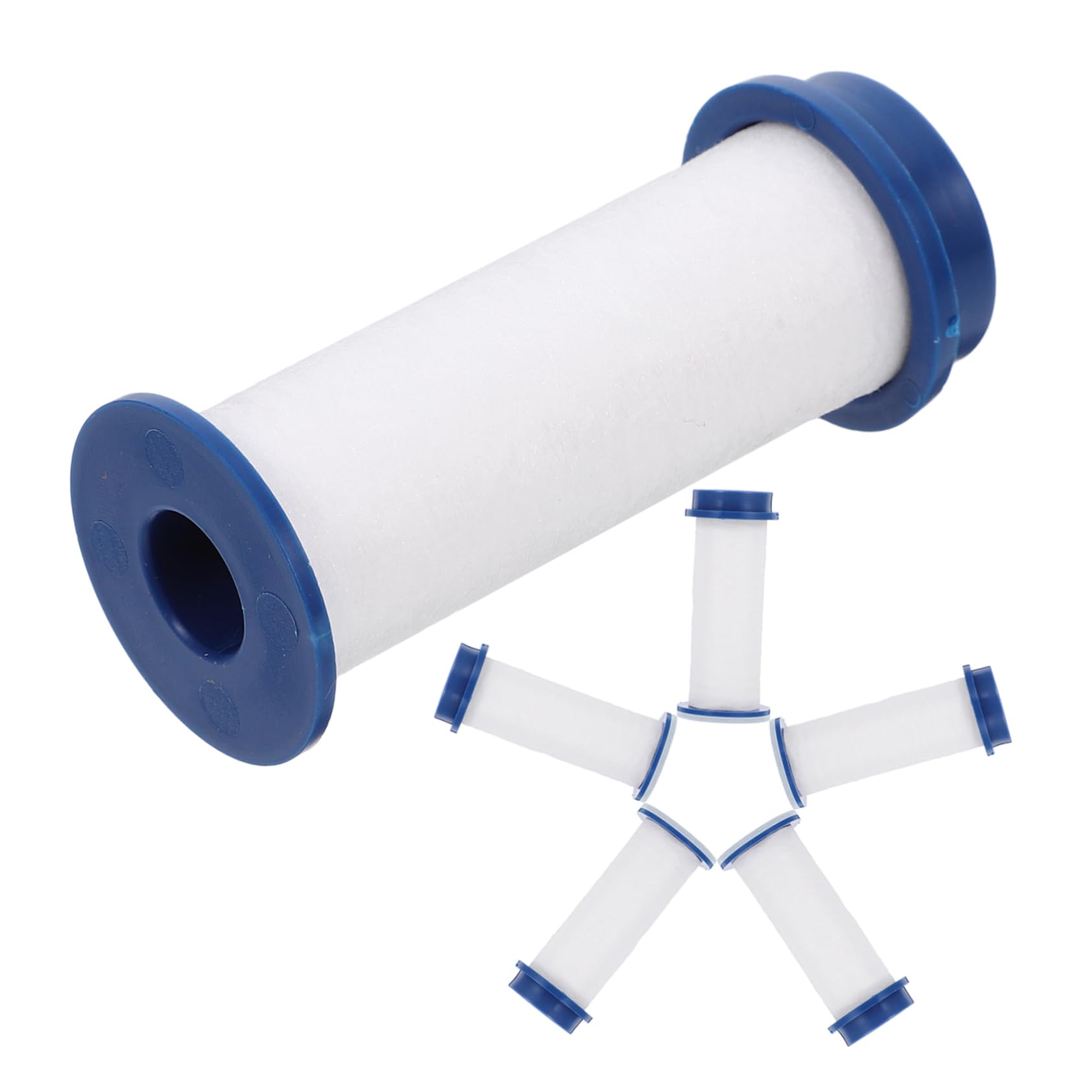 OSALADI 6pcs Core Replacement Filter for High Pressure Shower Easy to Install Efficient Bathroom Sprinkler Filter for Clean Water Compatible Shower Systems