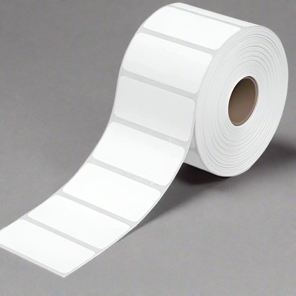 SECUREMENT Direct Thermal Barcode Labels Stickers (2x1 Inch / 50x25 mm) 1000 Labels/Roll (1 Roll)