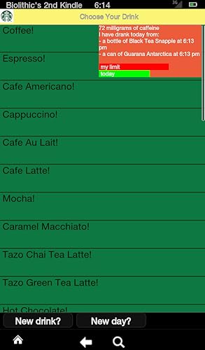 Caffeine Monitor for Kids & Teens