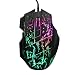 JideTech 5500 DPI Wired USB Gaming Mouse with 7 Button 7 Colors LED Professional Optical Gamer Mice for Laptops Desktops Computer