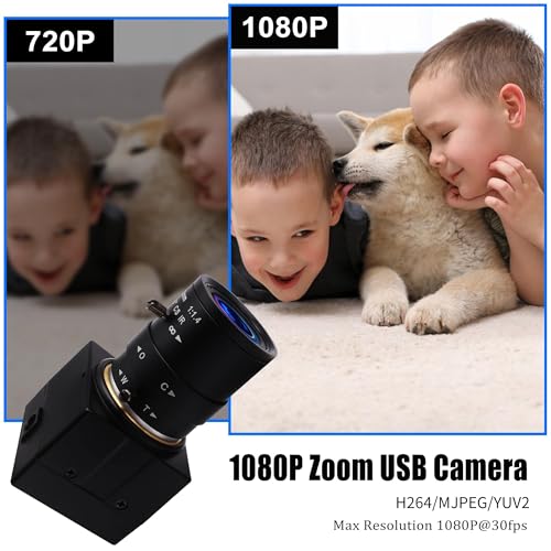 Webcam HD PC 1080p objectif zoom pour impression 3D et streaming