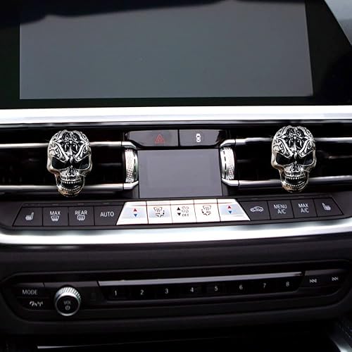 Miniatura 8 de Accesorios de coche de calavera de azúcar para mujeres, hombres, adolescentes, ambientadores de calavera para automóvil, decoración de calavera de