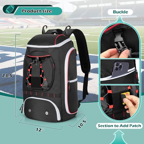 Smasrob Football Backpack with Ball Holder