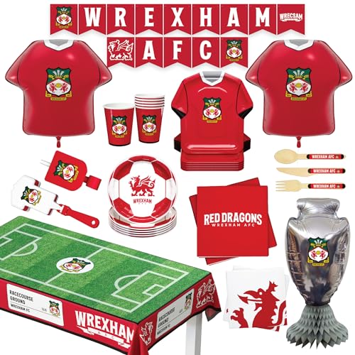 Wrexham kit fête foot de l'Angleterre pour décorer un anniversaire