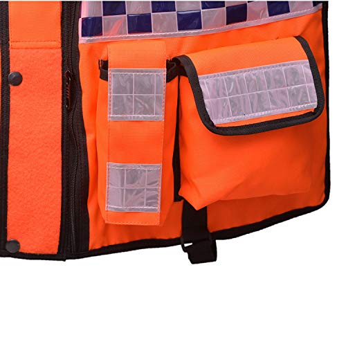 RAC3 New Model Hi Viz Tactical Vest,Dog Handler, Security Vest, Tac Vest (Orange Security) - Image 2