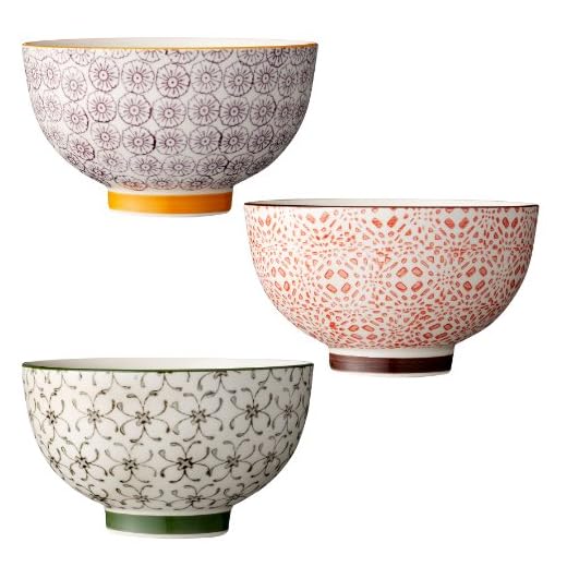 Bloomingville Schalen-Set"Isabella" / handmade / 3-farbig sortiert / 3er Set / 11 x 6,5 cm hoch